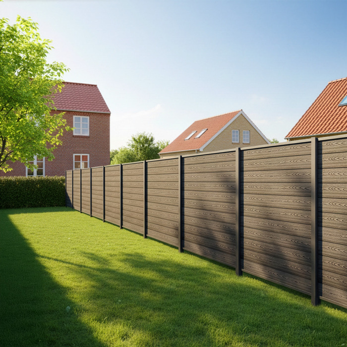 HORTUS komposithegn startsæt antracitgrå H177 x B168 cm